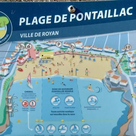 Maison-ville, Plages, Commerces, Parc A Pied, Wifi, Stationnement Gratuit A 펜션 보-쉬르-메르