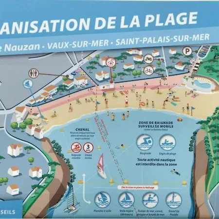 Maison-ville, Plages, Commerces, Parc A Pied, Wifi, Stationnement Gratuit A